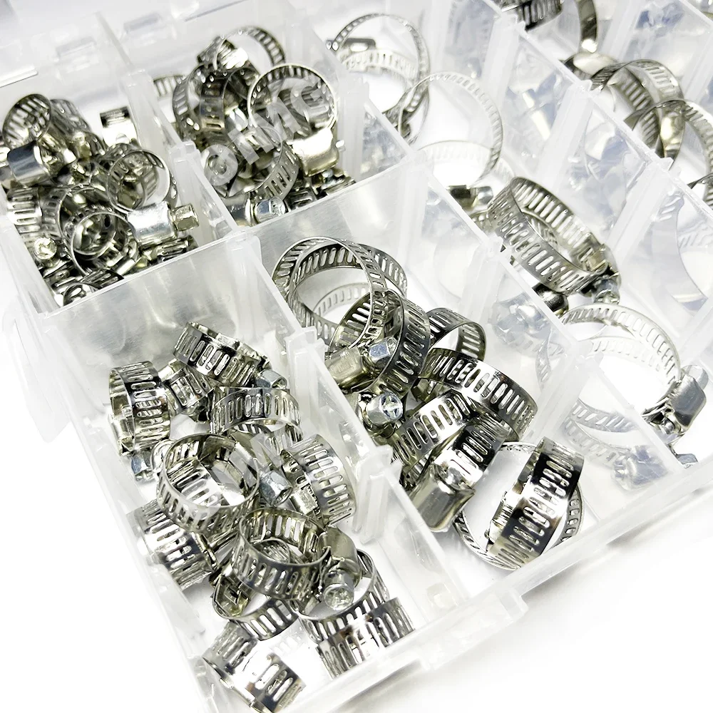 100 PZ FASCETTE per tubi in plastica bianca fascette per tubi tubo da giardino parti EUR 17,41