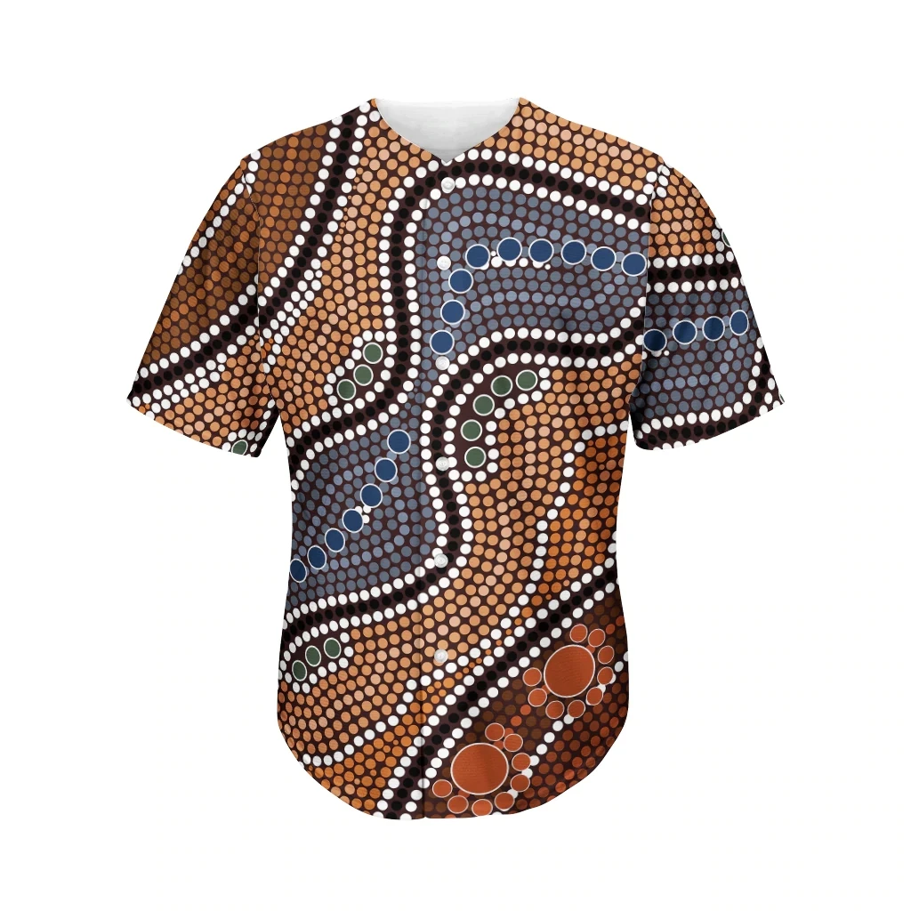 Newest 3Dprinted Aboriginal Pattern Newest Baseball Jersey Shirt Casual Streetwear Unique Unisex Funny Sport Streewear Style-2