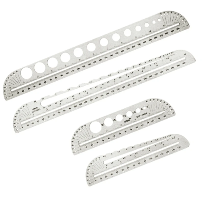 

Circle Templates Geometry Stainless Ruler Geometry Ruler Building Formwork