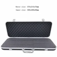 Suitcase Portable Storage Instrument Lining Aluminum Box Plastic Case With Safety Alloy Sponge Impact Toolbox Resistant 1