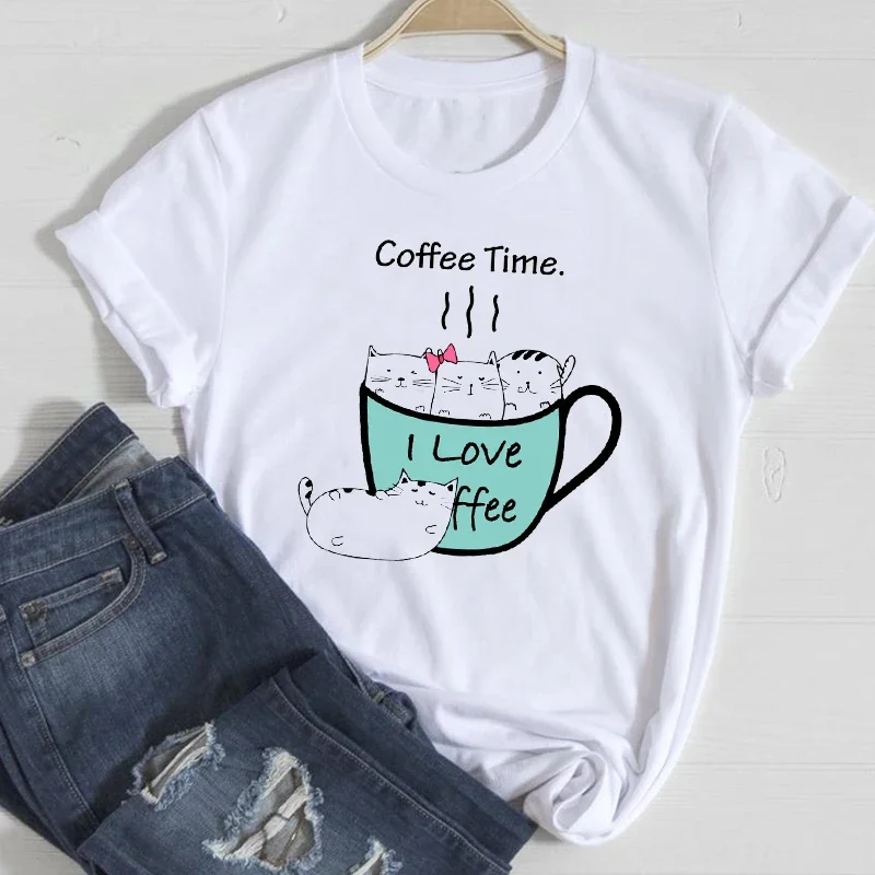 

Women T Shirt Rabbit Sweet Flower Floral 90s Spring Summer Fashion Clothes Stylish T Shirt Top Lady Print Ladies Tee T-Shirt
