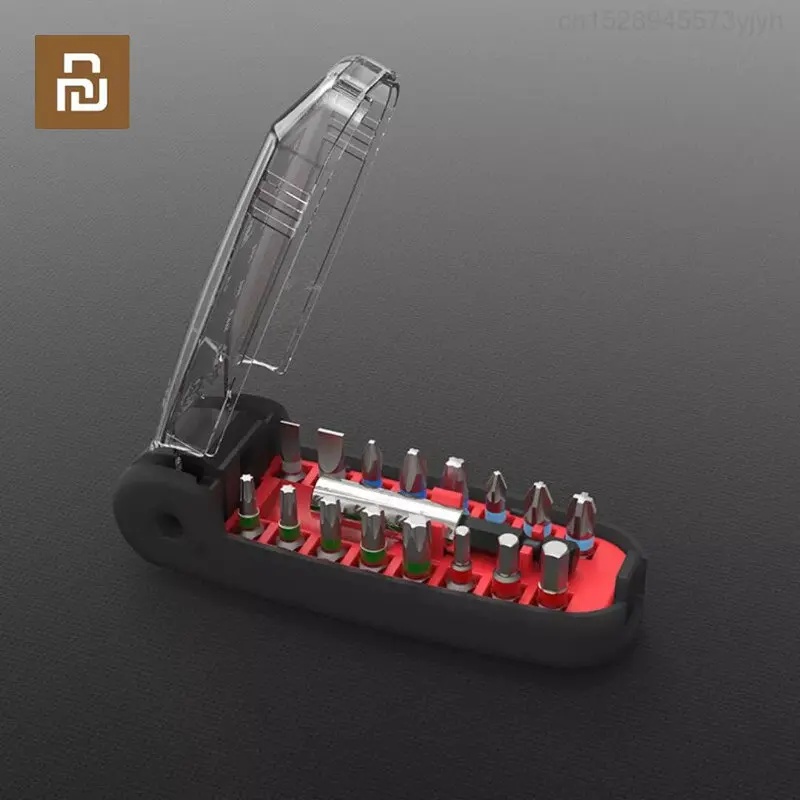 

Youpin Wiha 17 IN 1 Magnetic Wrench Screwdriver Bits Kit Crocodile Mouth Mini Magnetic Handle Turn Screwdriver Set Repair Tool