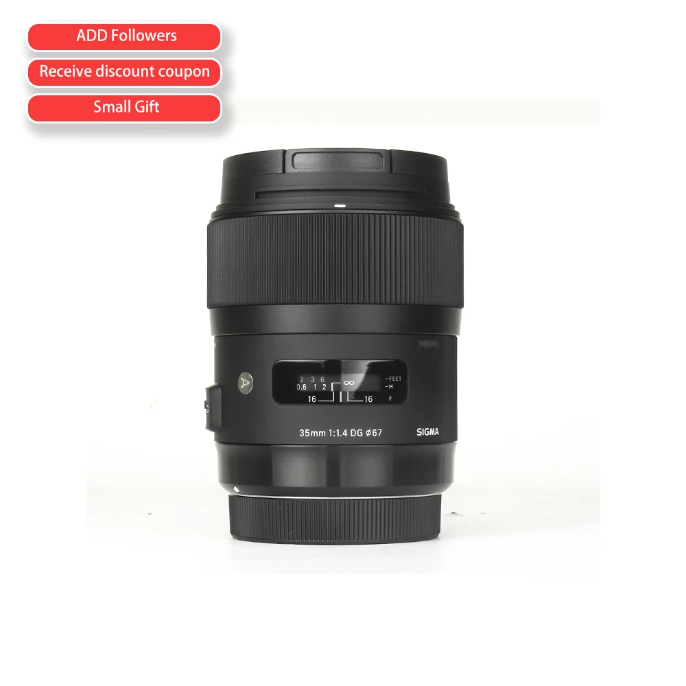 Obiettivo Sigma 35Mm F1.4 Art Dg Hsm Per Fotocamere Dslr Canon Sony E Mount Per Nikon, Nero,