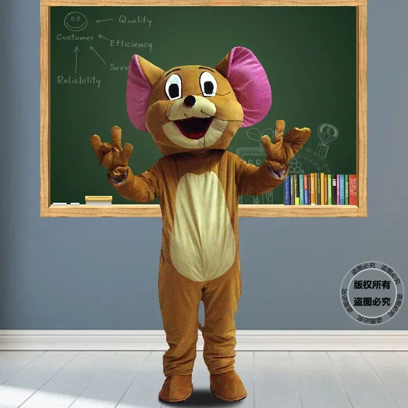 thumbnail image 1 of Disfraz de mascota de dibujos animados de Tom Cat y Jerry Mouse, disfraz de mascota para fiesta de Halloween, disfraces publicitarios, accesorios de carnaval, regalos, 1 of 5
