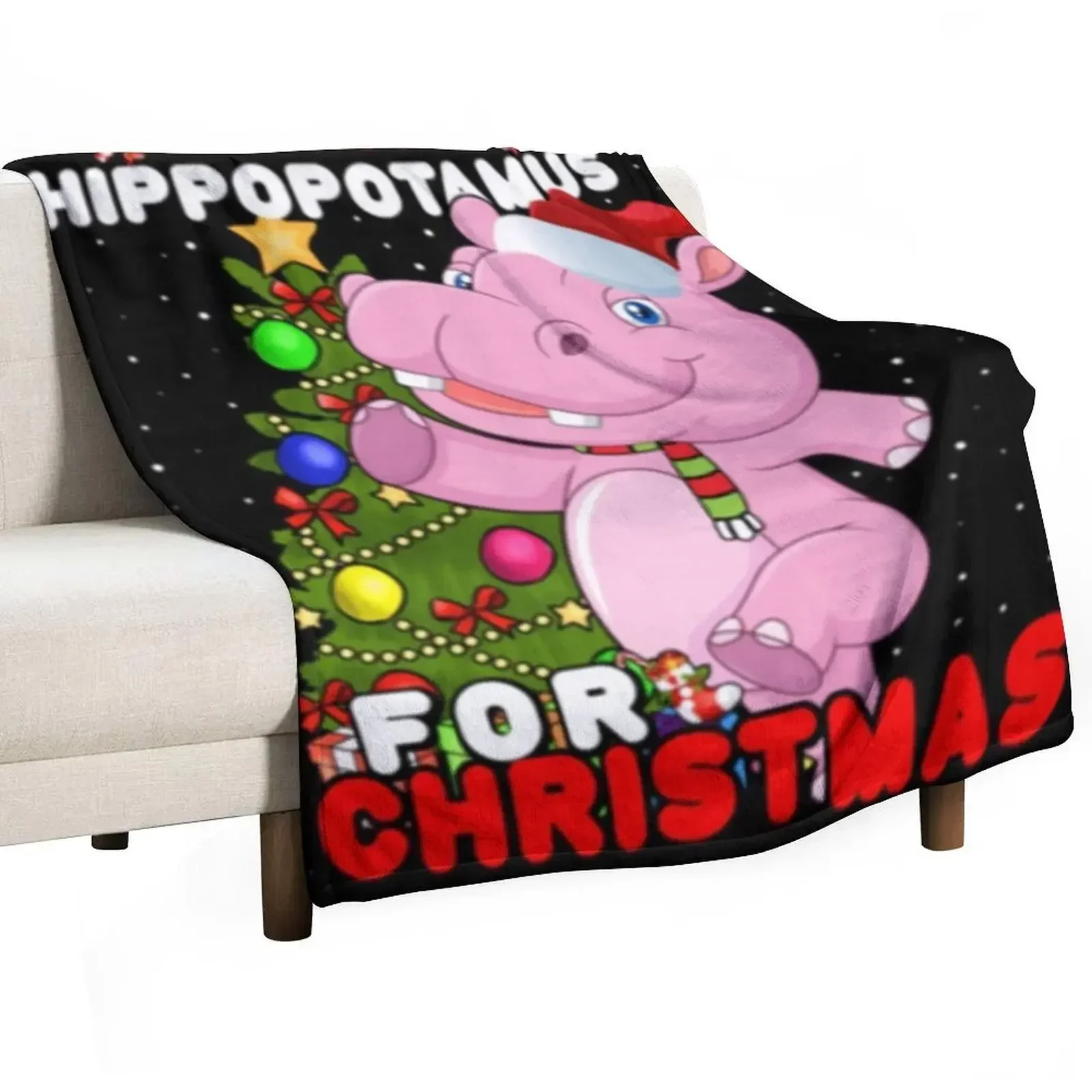 

I Want A Hippopotamus For Christmas Throw Blanket Single Thin Blankets