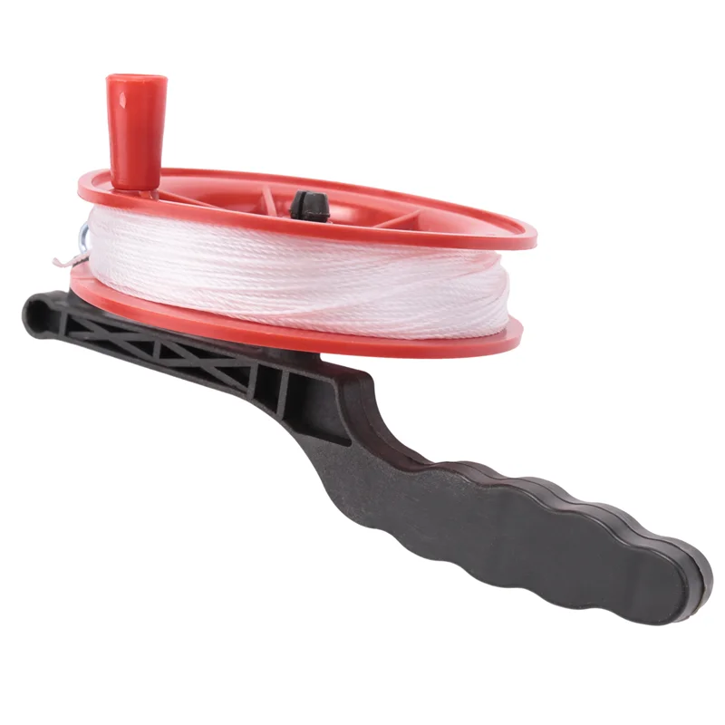 100M Twisted String Line Red Wheel Kite Reel Winder 2