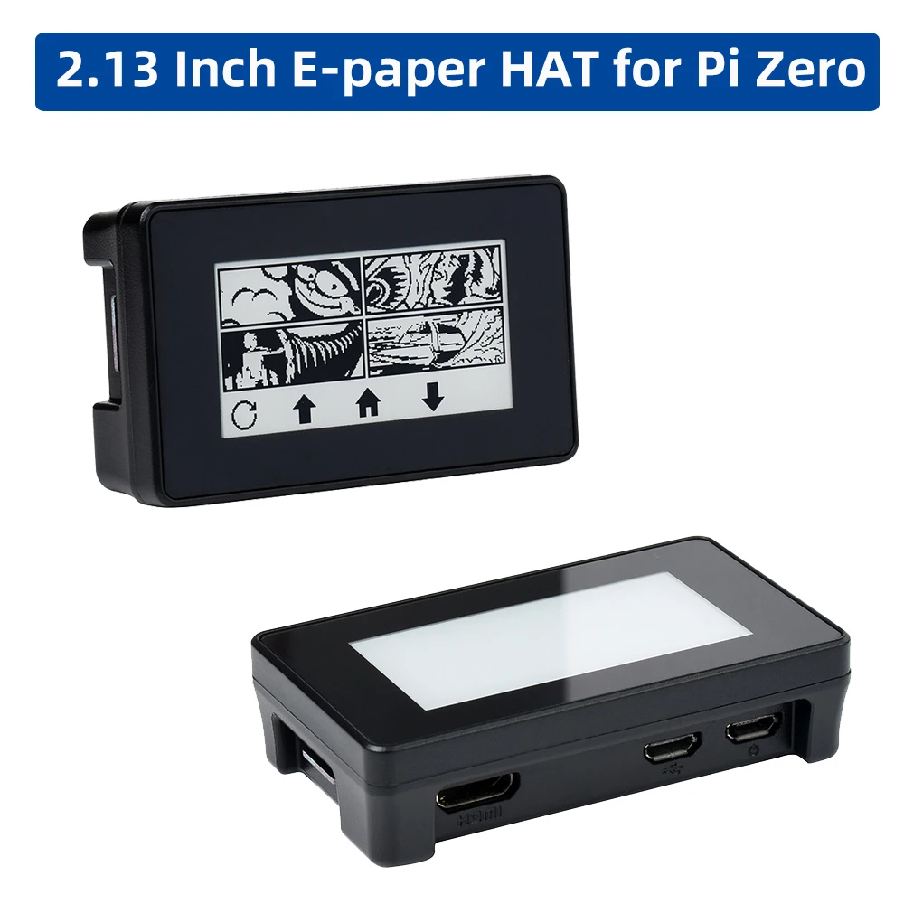 Touch E-paper Hat para Raspberry pi Zero Interface E-ink Estojo Abs Opcional Display 250 × 122 w 1.3 2.4 2.13