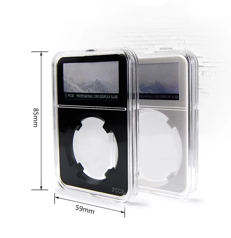 1pcs PCCB 16-40mm Transparent Plastic Coin Holder Professional Coin Display Slab Grade For PCGS NGC Storage Case
