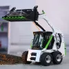LESU 1/14 RC Hydraulic Loader Wheeled Skid-Steer Aoue LT5H I6S Rotating Sound Light Charger ESC Motor RC Model Toys THZH1280 4