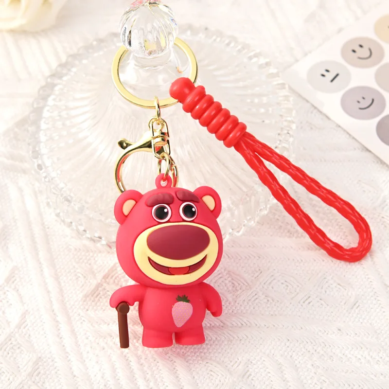 Toy Story Cute Three Eyes Alien Keyring Pendant Kawaii KeychainBag Accessories Decorative Gift Key Chain Girls 5