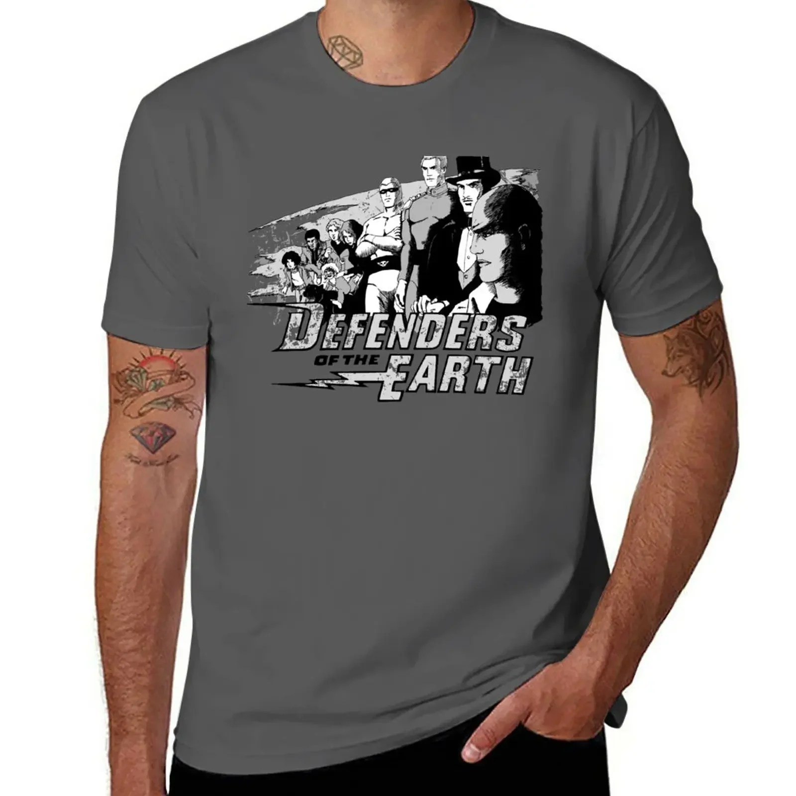 Defenders Of The Earth T-Shirt Ragazzi Animal Print For A Boy T Shirt Uomo