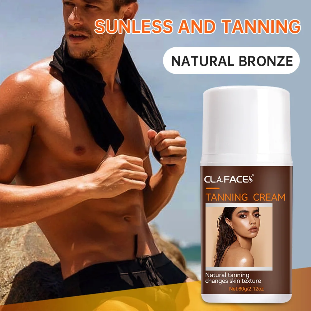 Fast Sunless Tanning Body Self Tanners Meihei Frost Beach Sun-free Sun Smear Body Wheat Tone Bronze Skin Help Black Care Cream