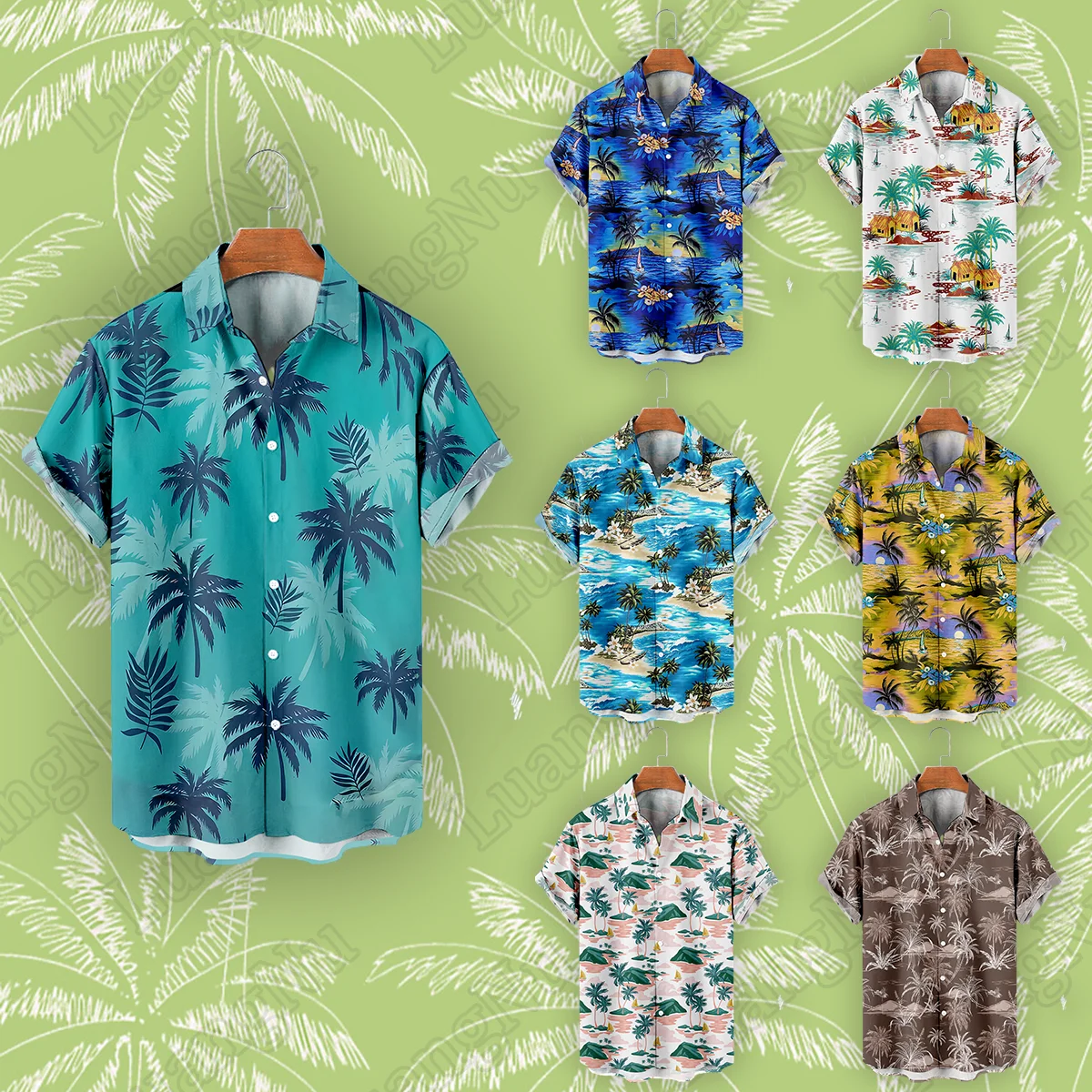 

Hawaiian Shirt Man Short Sleeve Summer High Quality Tops Fashion Casual Cuba Oversize Shirts Men Beach Camisas De Hombre