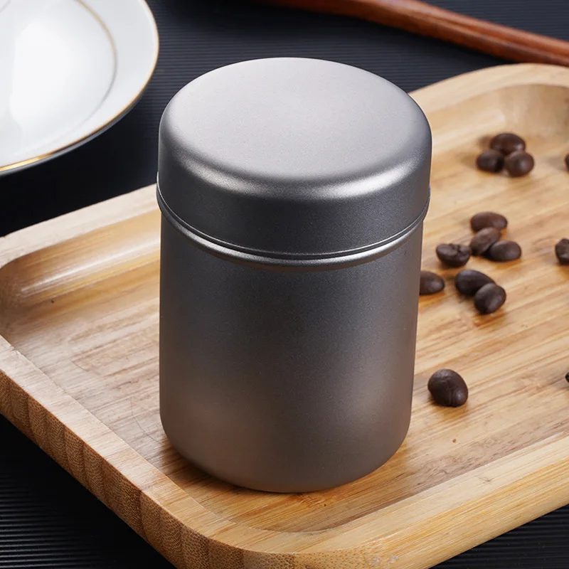 Tea Canister 200ML Pure Titanium Sealed Antibacterial Fresh-Keeping Moisture-Proof Mildew Proof Snack Storage Candy Box
