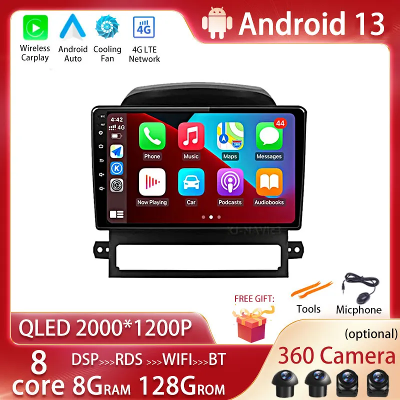 

4G LTE Android 13 For Chevrolet Captiva 2008 - 2012 Car Radio Multimedia Video Player Navigation GPS RDS No Dvd