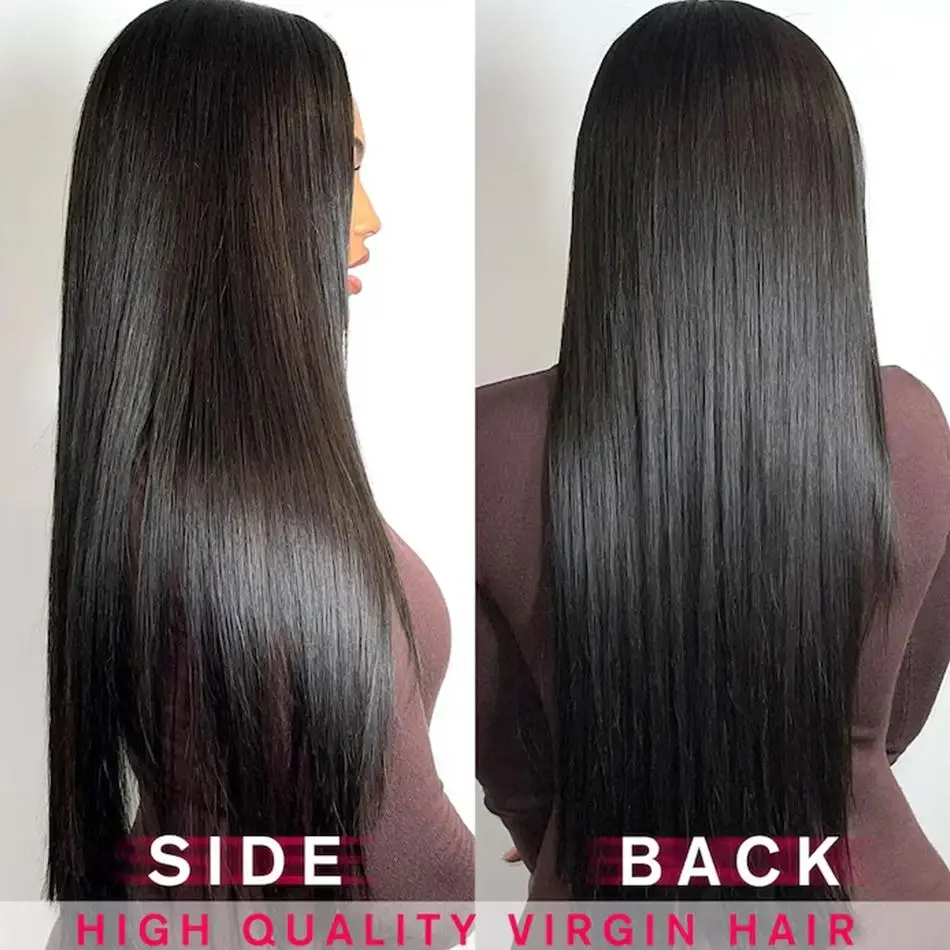 Straight Human Hair Wig 32 Inches 13x6 13x4 Lace Front Wigs For Women