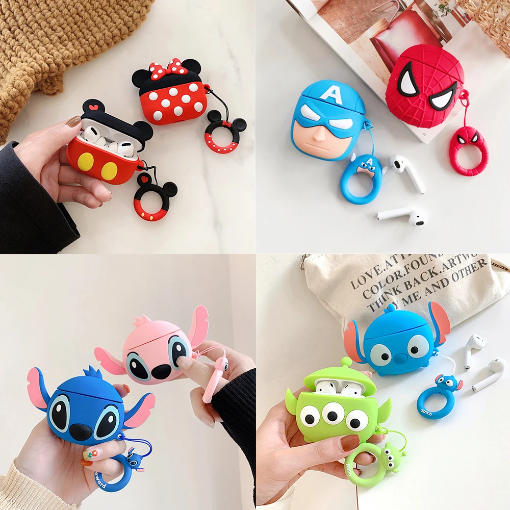 Cute Cartoon Cover for Apple AirPods 1 2 3 Pro 3rd Case for AirPods Pro 3 Case TWS Wireless Headphone Case Box Earphones Case