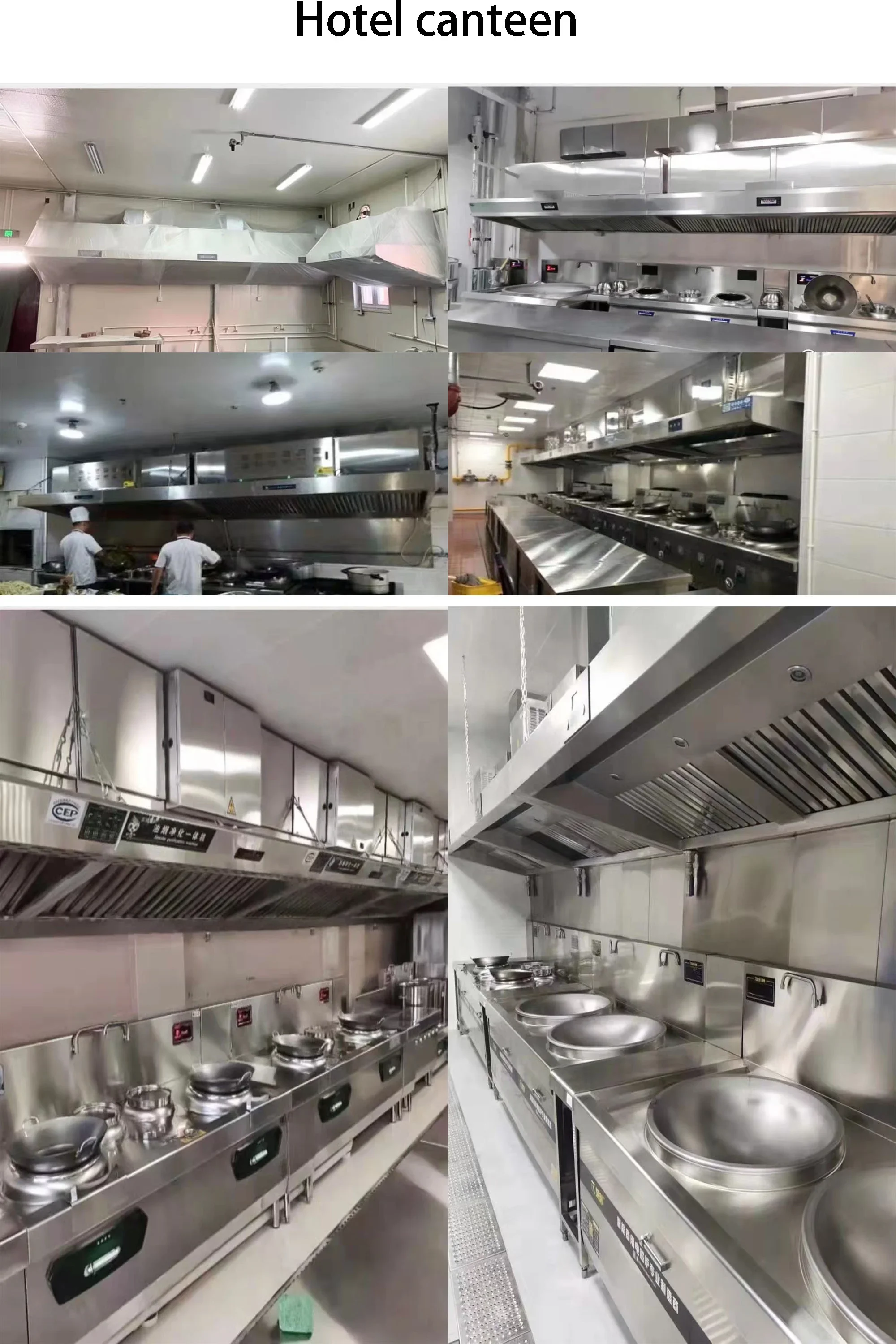 Restaurant Kitchen Air Extractor r With Electrostatic Filter Removal Of Cooking Smoke Grease Smell Commercial Range Hood