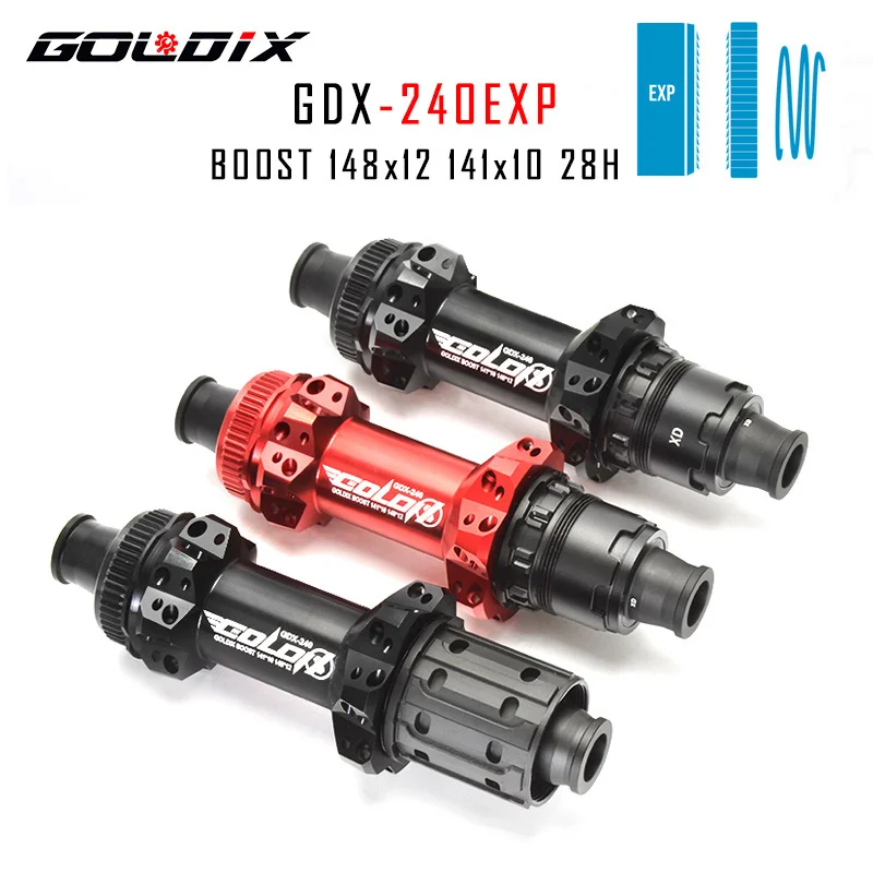 GOLDIX 240 DTSWISS 180 Bicycle Wheel Sealed Bearing Straight Hub 28 Hole Center Lock Disc Brake 148X12 141X10 HG/XD/MS | Спорт и