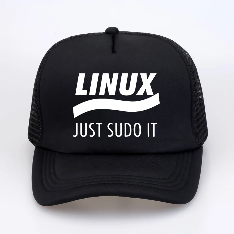 

Linux Just Sudo It Kali Linux Root Programmer Programming Computer Code Men Baseball Cap Punk style Mesh Breathable Trucker hat