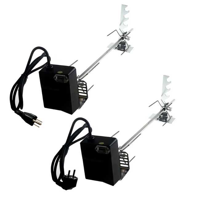 Univerzális Automatikus Grill Rotisserie Készlet 4W Elektromos Motorral, Bbq Tartócsontos Pörkölt Rúd Húsvilla Teljes Tartó Szerszám - Image 2