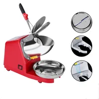 Broyeur à glace électrique avec double couteau, machine à glace concassurera, mise à niveau commerciale, petit ménage, haute puissance, Smunvétérans wn 4