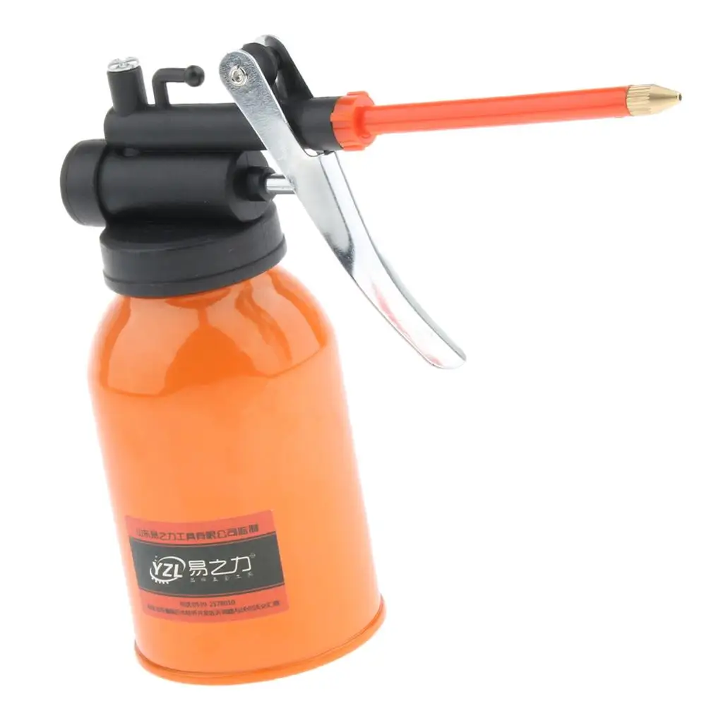 강철 고압 핸드 펌프, 오일 포트 스프레이, 윤활유 캔, 250ml