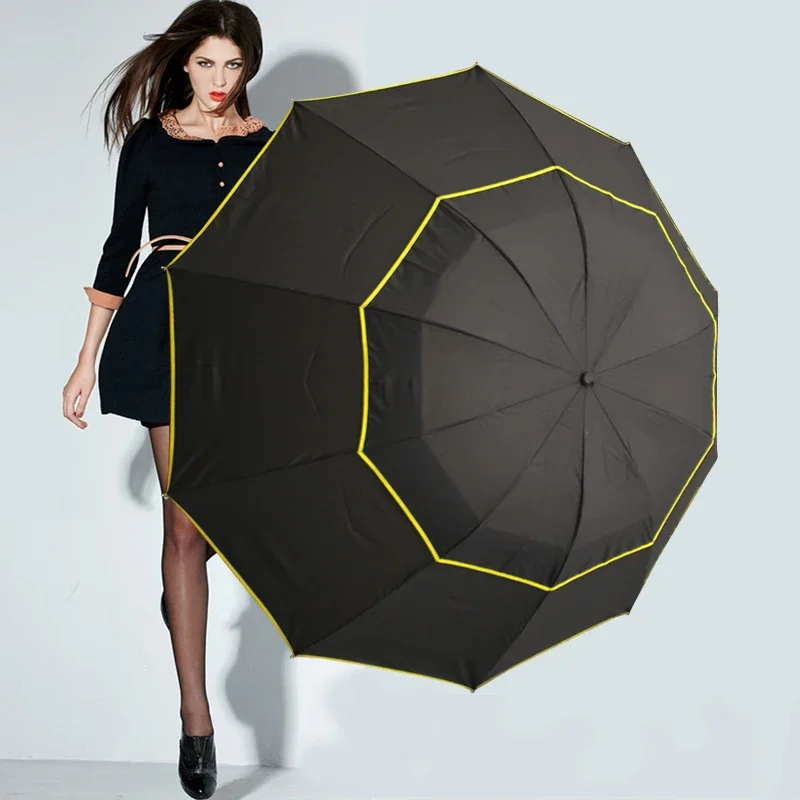 

Rain Top Paraguas Large Quality Outdoor Male Women Umbrella Woman Floding Windproof 3 Parapluie Big 130cm Sun