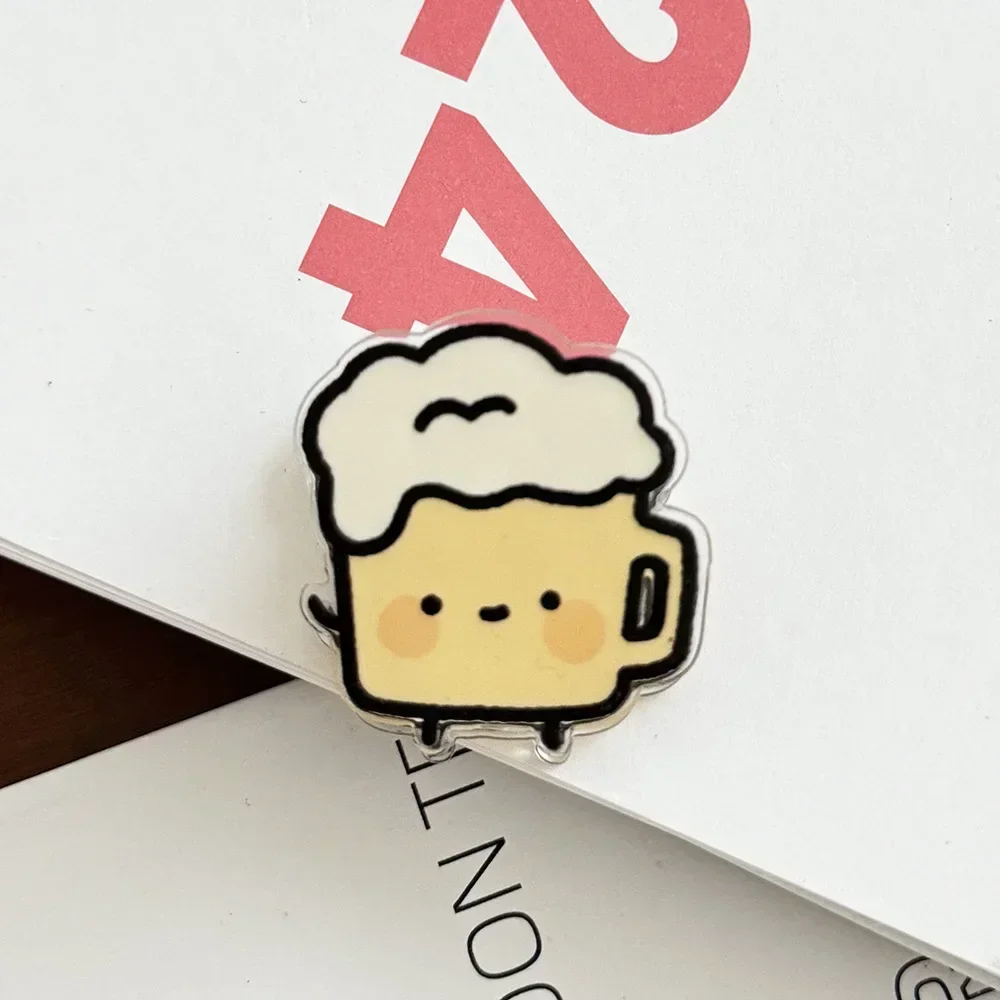 Cute Cartoon Ornaments Gift Sealing Clip Note Holder Pp Clip Student Cute Small Commodity Ornaments Stationery binder clips