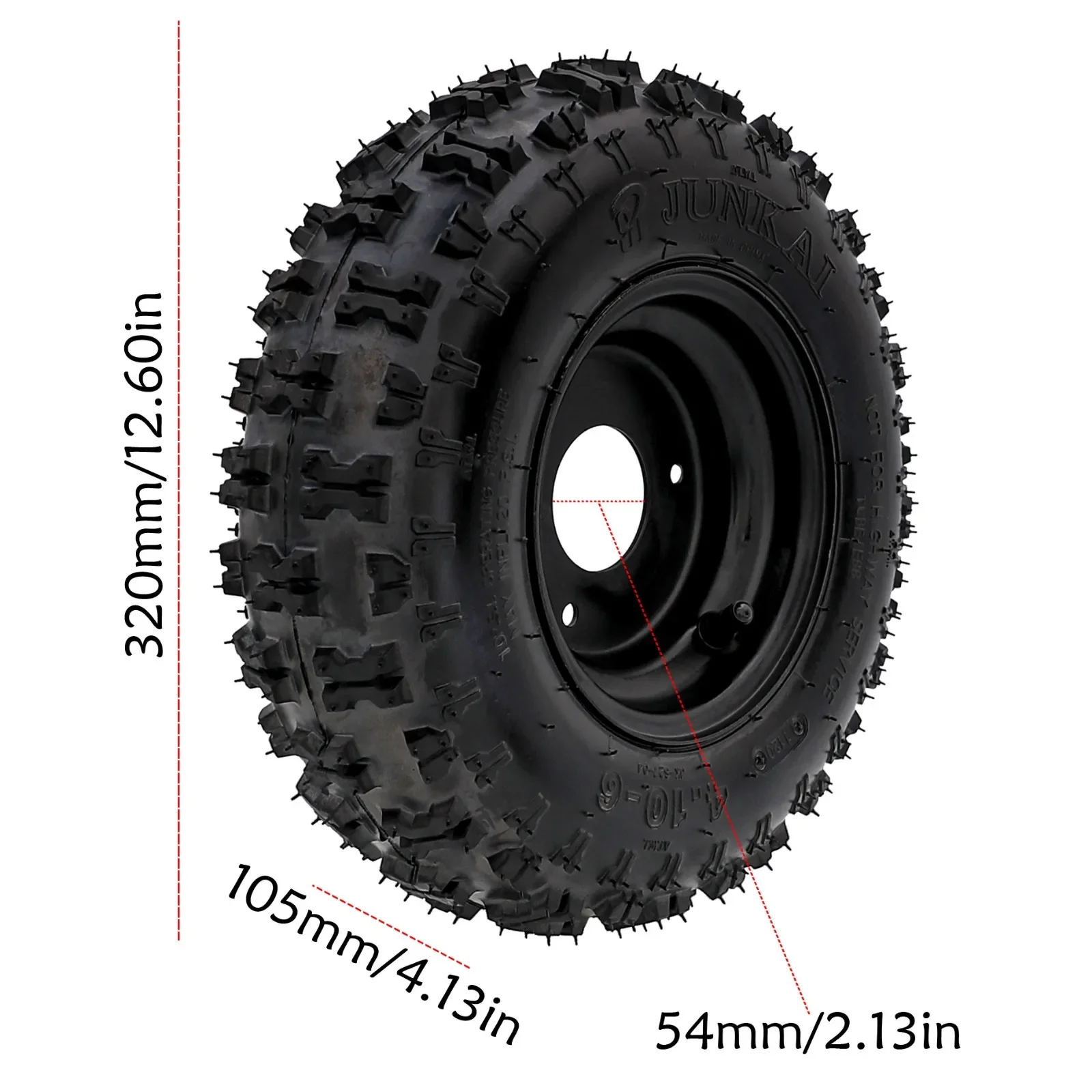 TDPRO Karting 740mm Go Kart Rear Axle Kit with 2 Pack 4.10-6'' Tires Wheel Rims 6&rdquo; Rim for Mini Kids ATV QUAD Buggy