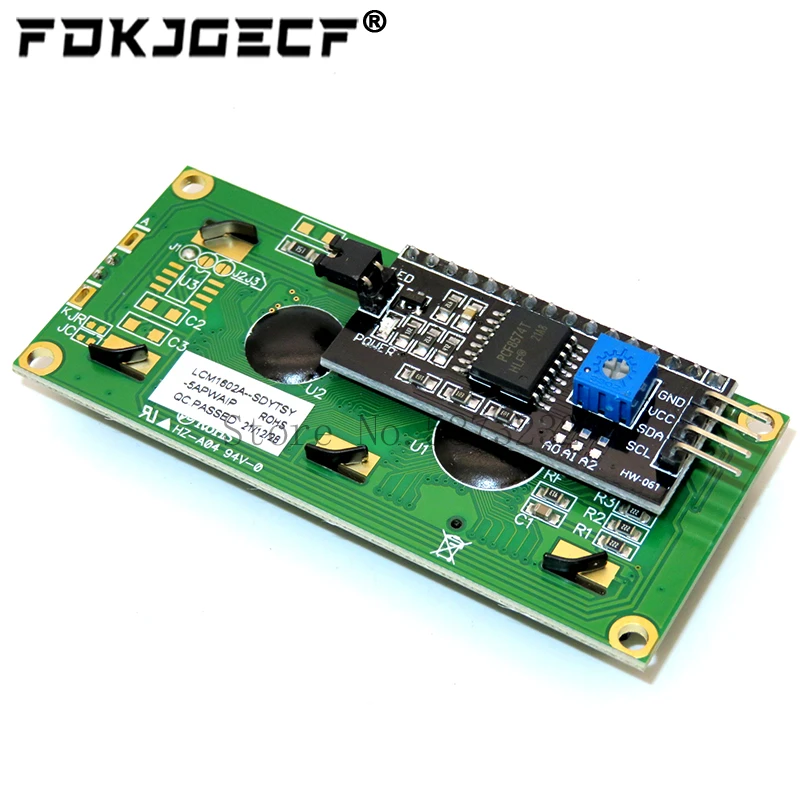 lcd1602-i2c-lcd-display-module-16x2-karakter-lcd-pcf-85... Generic Lcd1602 1602 Lcd Module Blue / Yellow Green Screen 16x2 ...