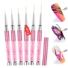 SAVILAND 6pcs Nail Art Liner Brushes Hand Painted Brush Acrylic UV Gel Colours Paints Builder Drawing Pen DIY Manicure Tools 1