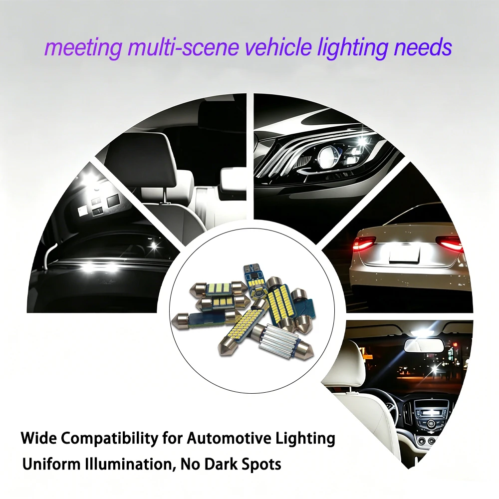 Advanced LED Interior Light Bulbs – Error-Free Plug & Play Auto Indoor Lighting Accessories