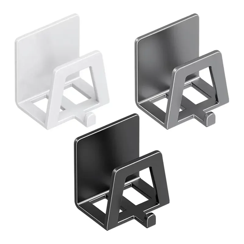 4/1pcs Stainless Steel Sponge Holder Self Adhesive Sink Drain Drying Sponges Racks Shelf Kitchen Storage Wall Holders Organizer 6