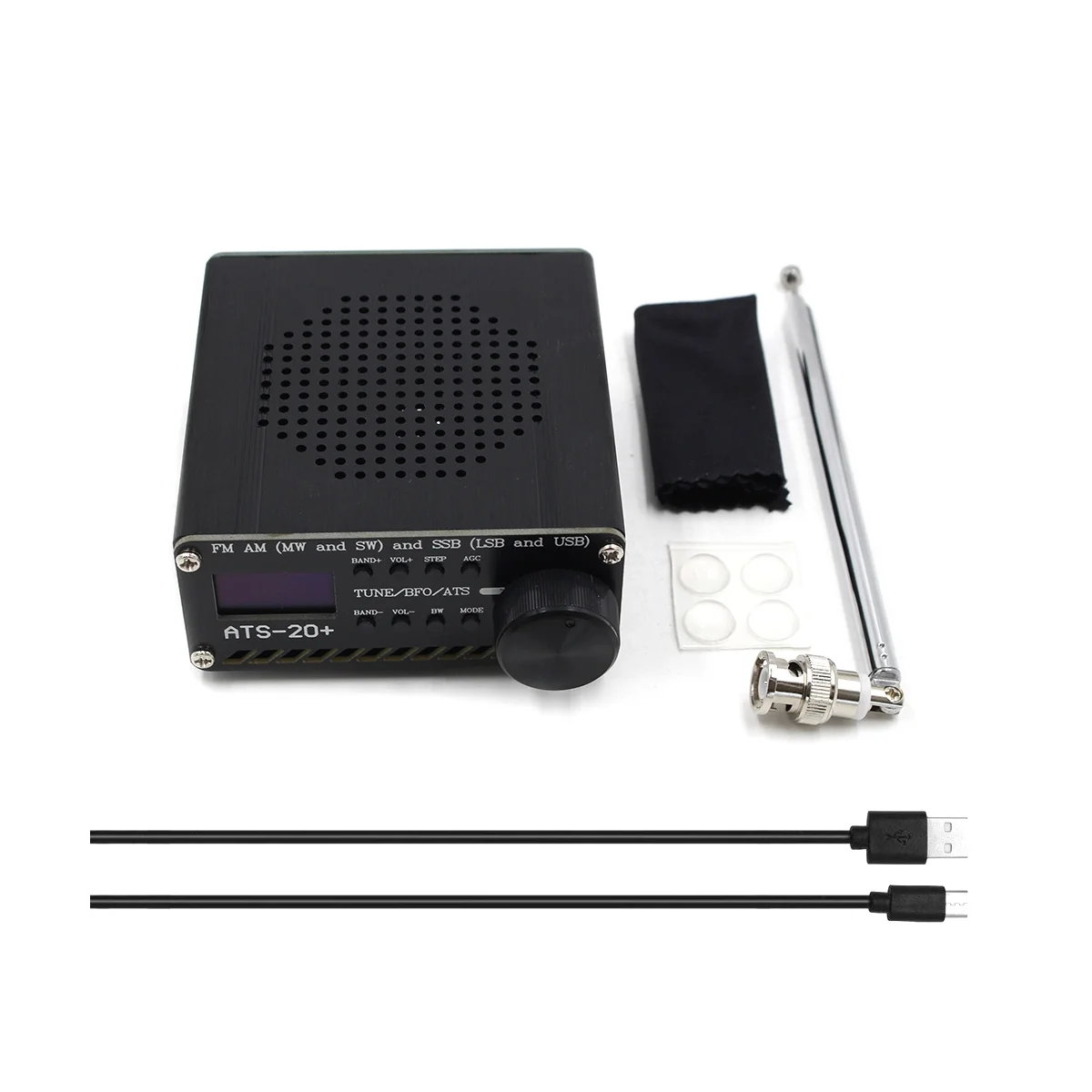 

-20 + Plus SI4732 все диапазоны радиоприемника DSP SDR FM AM(MW и SW)SSB (LSB и USB)