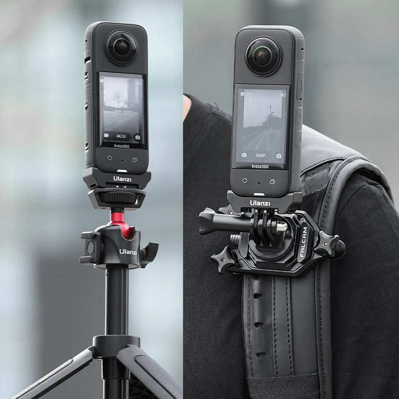 FALCAM  Ʈ ̽, Insta360 X2/X3 ÷Ʈ , DJI-AC Ʈ 1/4 ġ , Insta360 ׼ ī޶ ׼