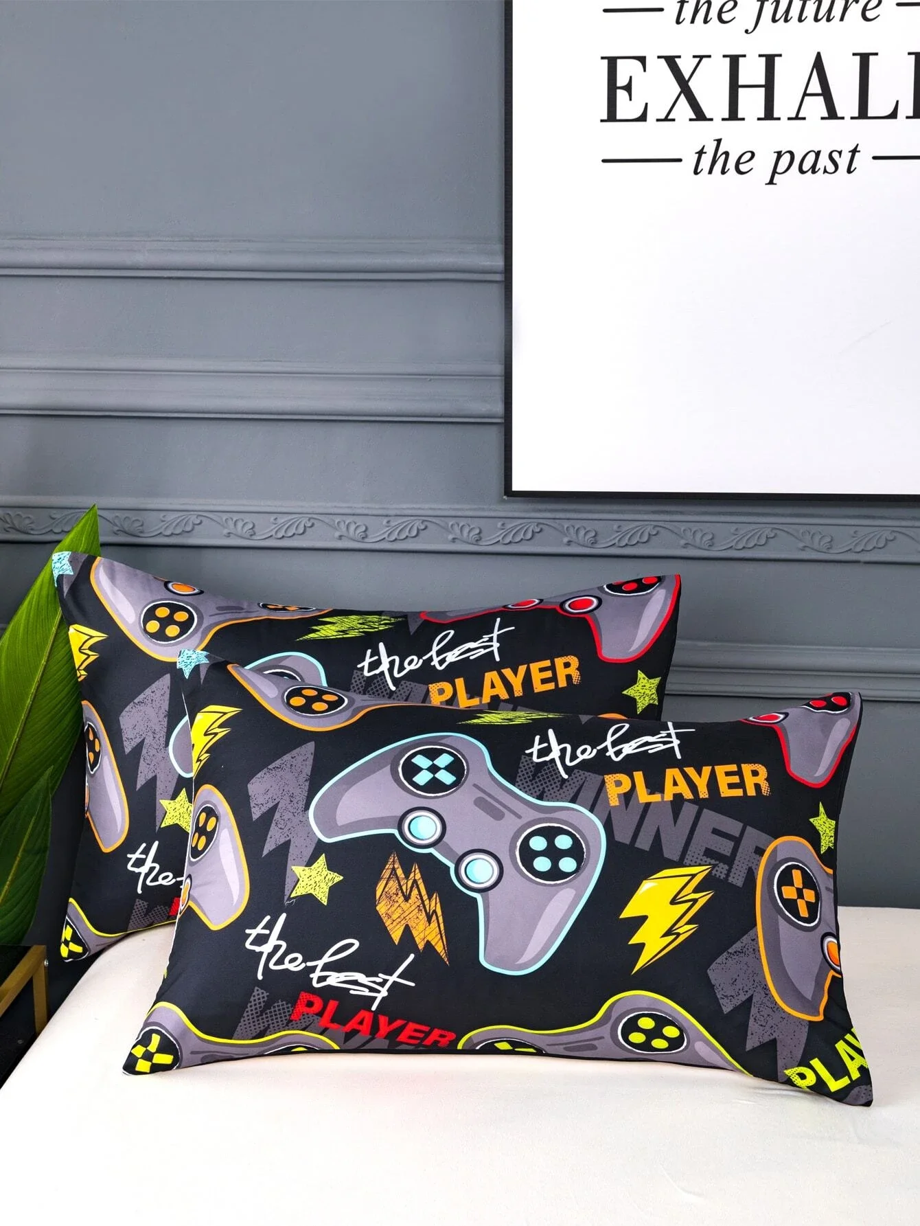 Gamepad Print Duvet Cover Set Without Filler