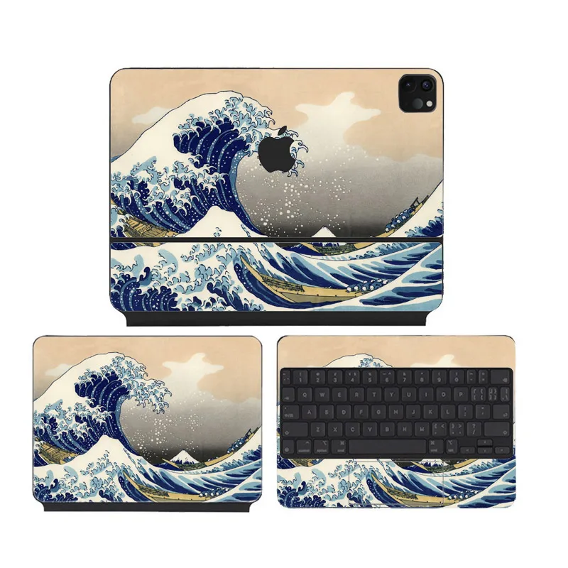 autocollants anti empreintes digitales imperméables en pour clavier magique folio pour ipad pro pouces