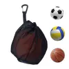 Single Ball Bag Mesh Bag For Transporting Single Volleyball Basketball Football Volleyball Bag Mesh Handbag Ball Bag Clip On 4