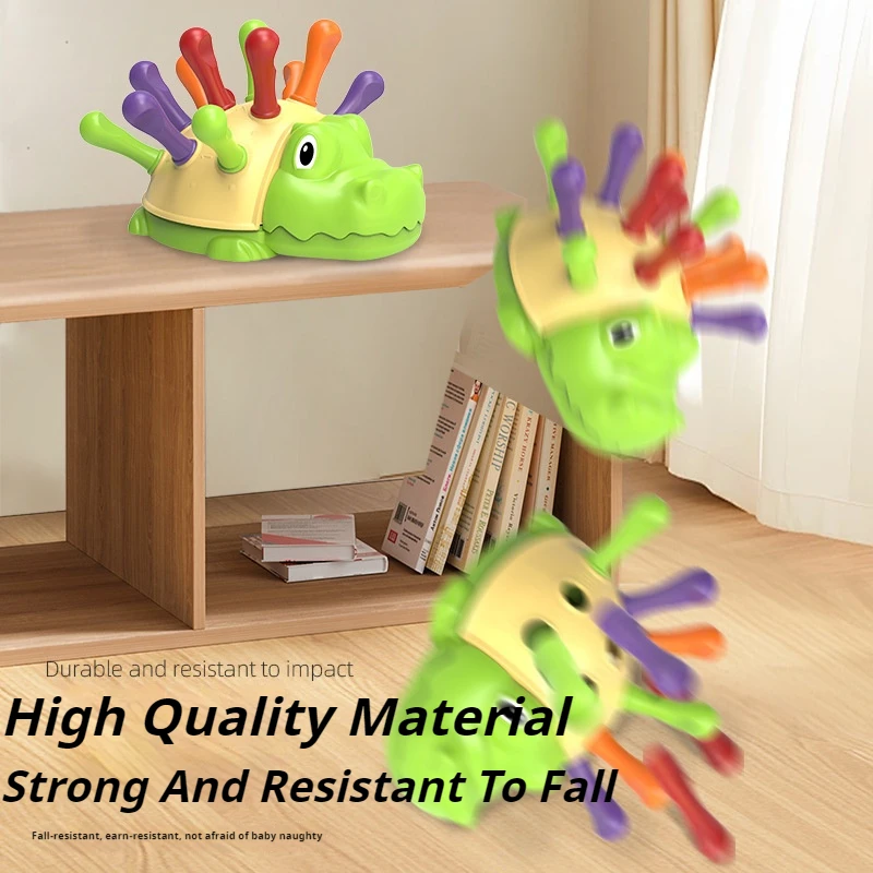 Hippo Montessori Biomimetic Toys Baby Concentration Training Puzzle Toys Fine Motor Sensory spelling Toys for Kids gift 1 year 3 4