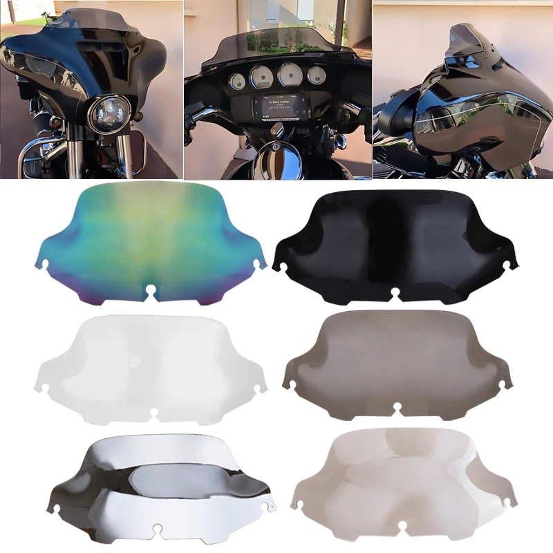 

Windshield Cover Motorcycle 8" Windscreen Wind Deflector Fairing For Harley Electra Street Glide FLHX Touring CVO 1996-2013