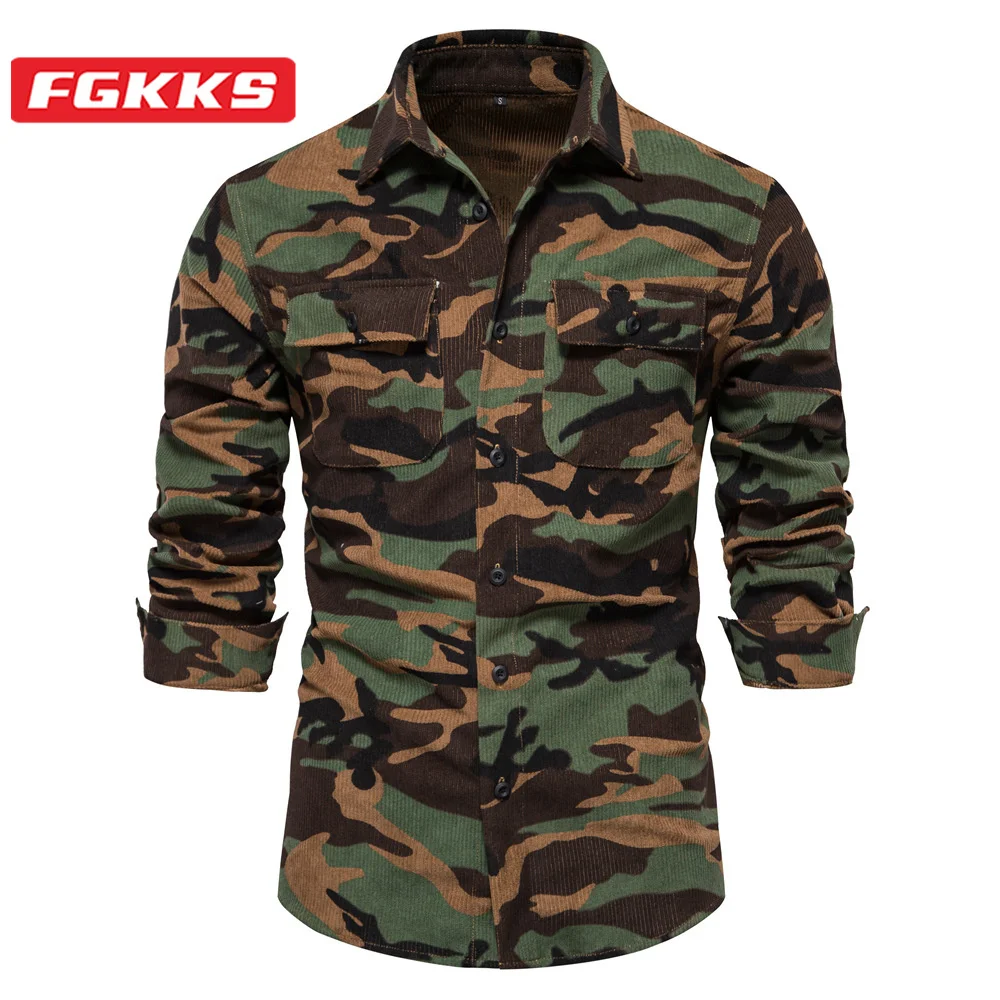 

FGKKS 2023 Outdoor Casual Shirt For Men Multi-Mouth Breathable Quick-Drying Top High Quality Design Hot Casual Shirt For Men