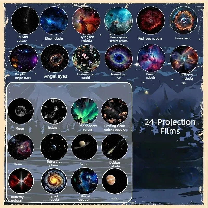 ตัวเลือกสินค้า โคมดาวโปรเจคเตอร์ 2-in-1 บรรยากาศโรแมนติก