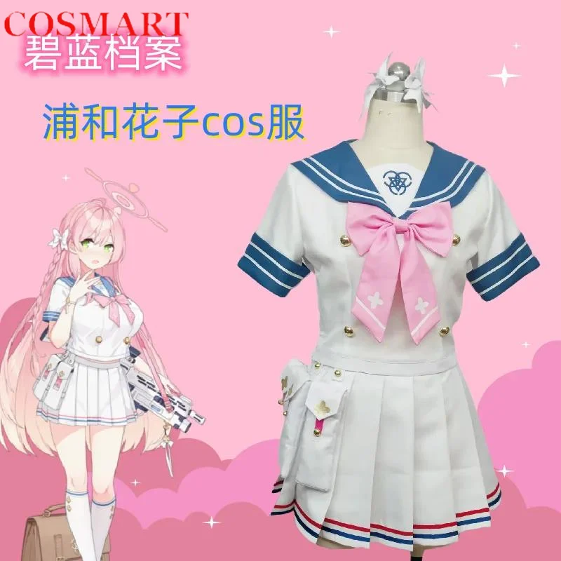 

COSMART Anime Blue Archive Urawa Hanako Sailor Suit Lovely JK Uniform Cosplay Costume Halloween Party Role Play Outfit