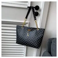 Women Luxury Design Tote Bag  Large Capacity Handbag Fashion Printing Shoulder Bag Trendy New Shopping Bag Purse - Image 2