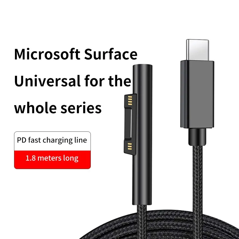 USB C Power Supply Charger Adapter 65W 15V 3A for Microsoft Surface Pro X 8 7 6 5 4 3 Type C PD Tablet Fast Charging Plug power adapter,power charger
