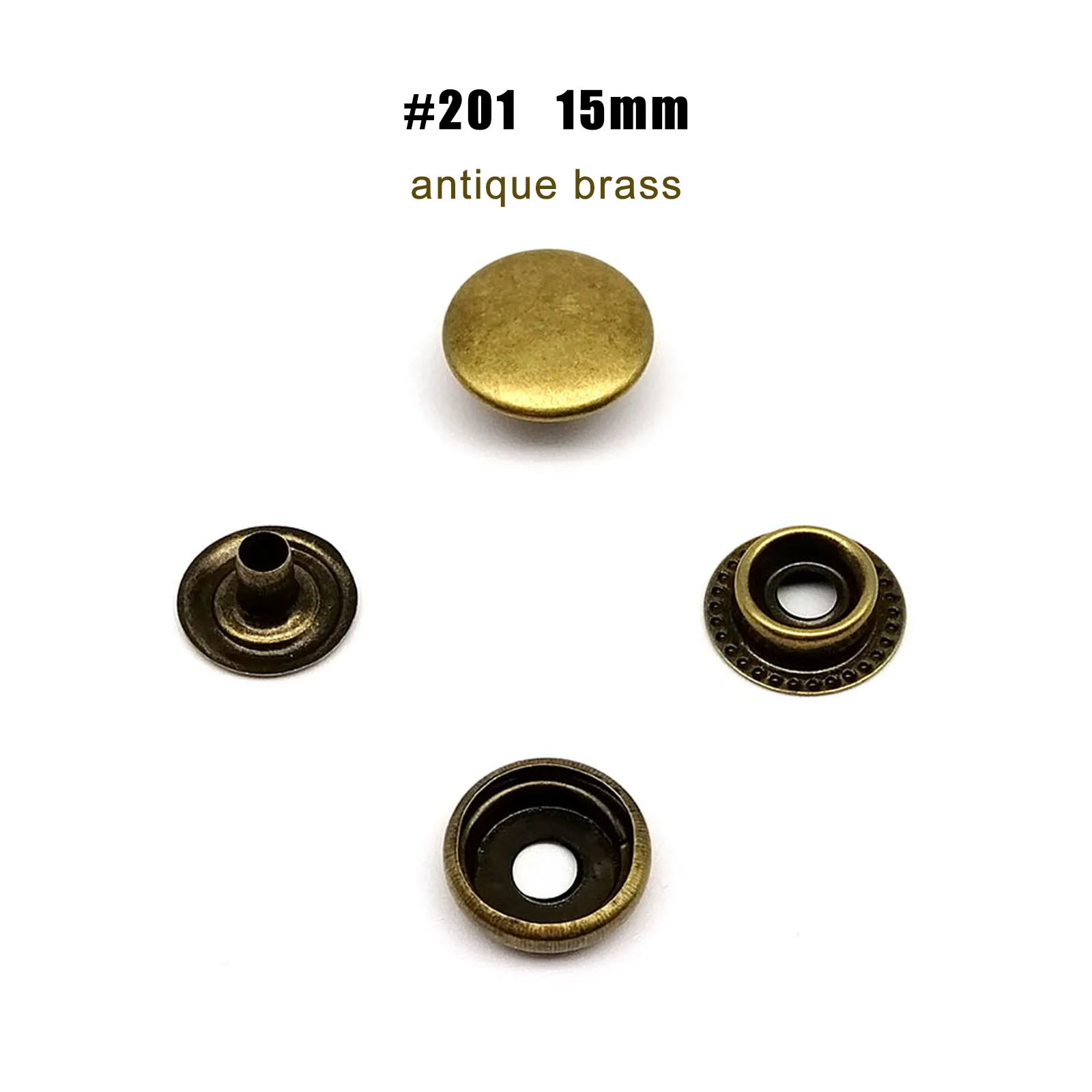 Versatile Metal Snap Button Kit for Leather and Fabric Repair