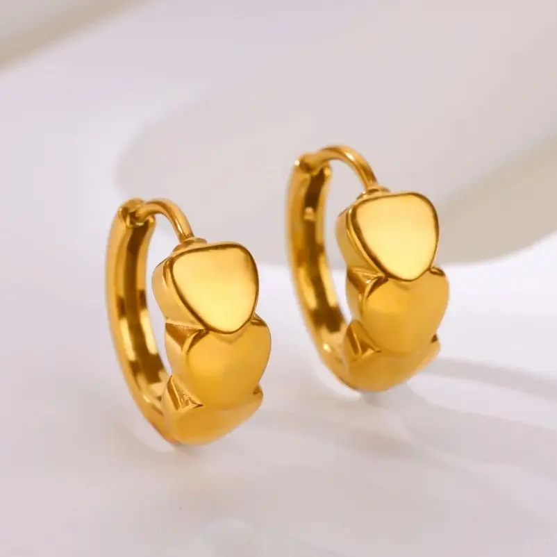 Heart Stainless Steel Earrings For Women