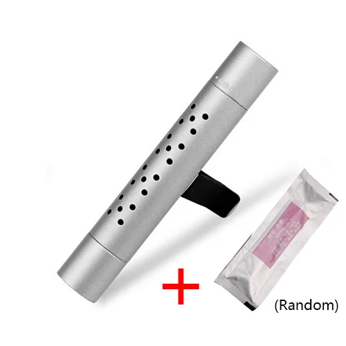 Car Interior Air Freshener Vent Clip Outlet Air Condition Diffuser Solid Flavoring Perfume Fragrance Auto Smell for VW Kia Lada Silver