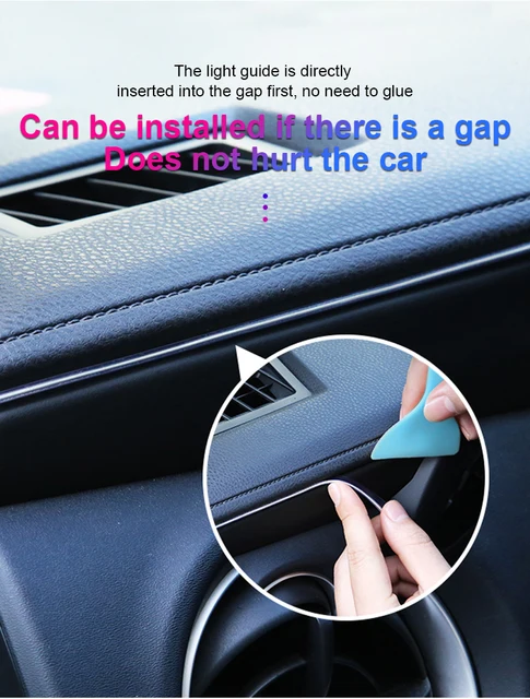 Striscia LED RGB Per Auto - Luci Ambientali Con App, Telecomando E Sincronizzazione Musica - Foto 9